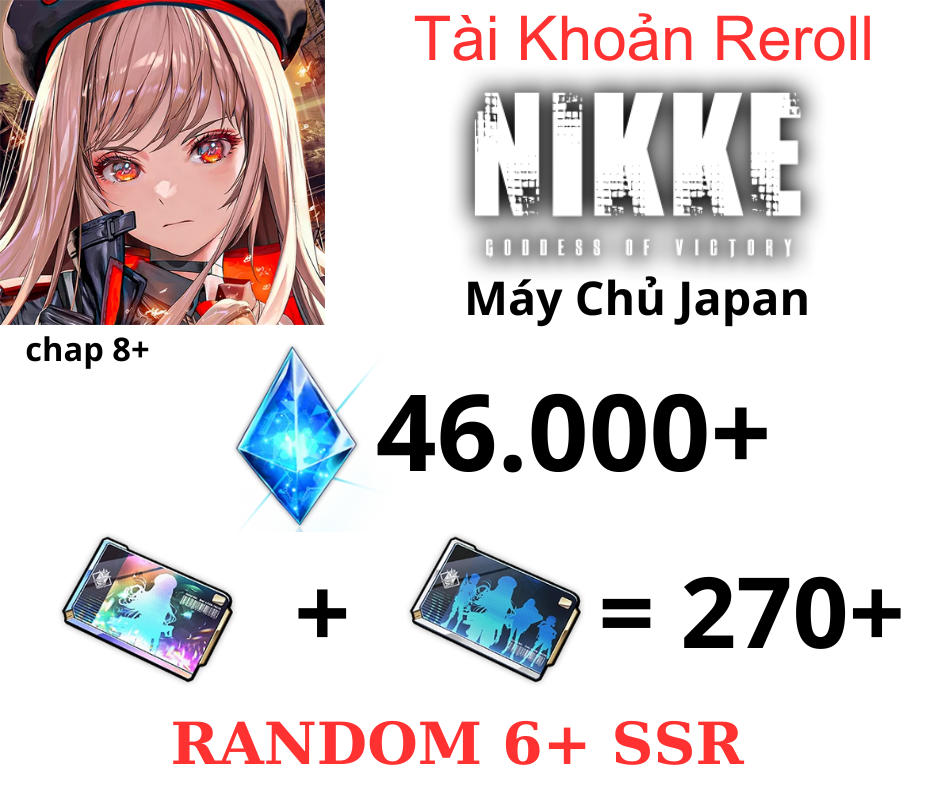 [JP]Nikke: Goddess of Victory Reroll 46k Gem